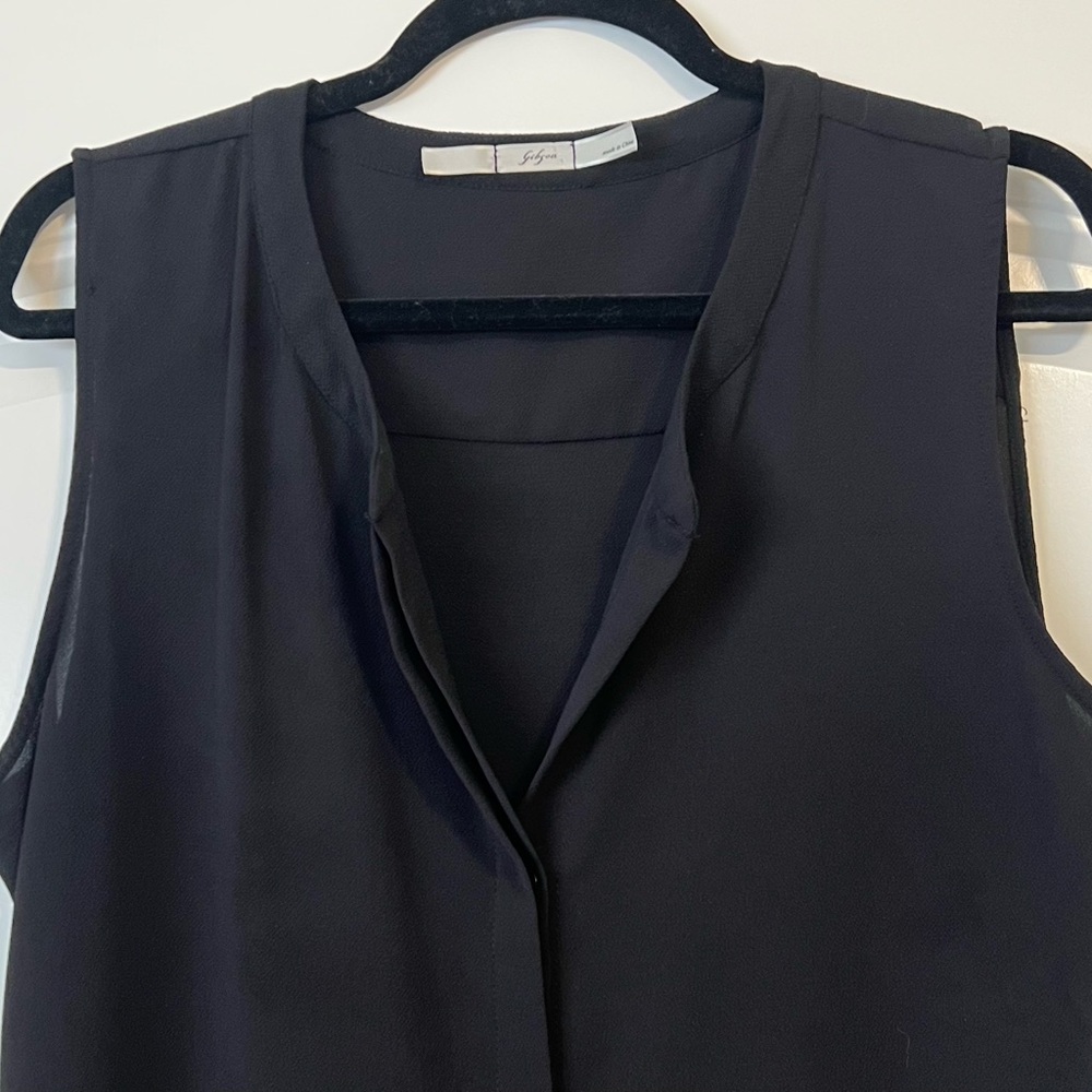 Gibson - Black Sleeveless Tunic- Size L